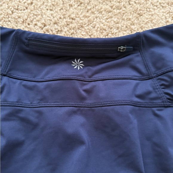 Athleta Blue Skater Mini Skirt with Ruffled Hem - Picture 3 of 7